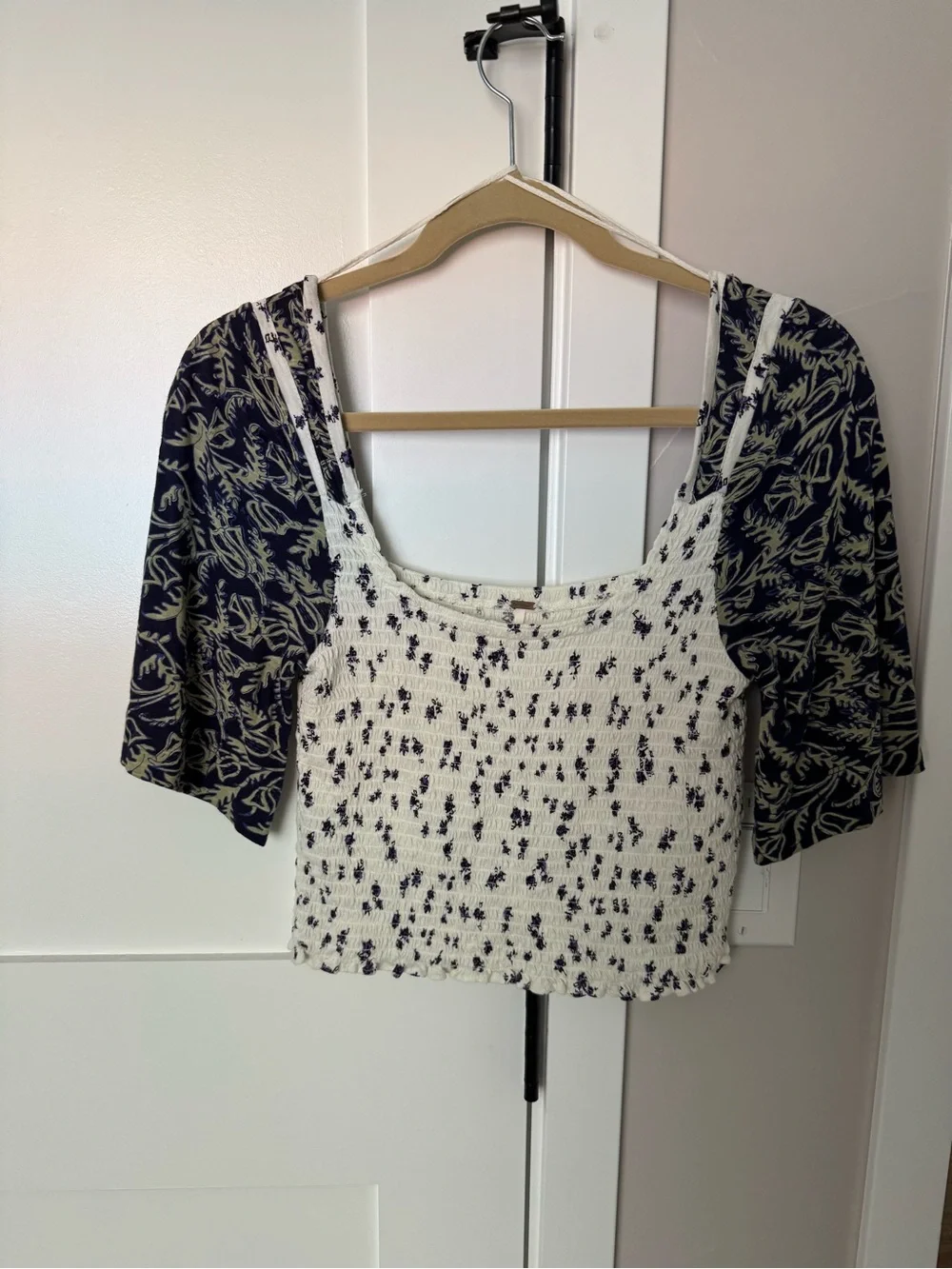 Free People Free People Marigold Mix Print Top